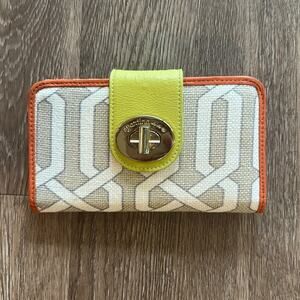 Spartina 449 Wallet with Lime and Tangerine Trim